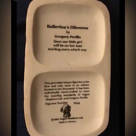 Gregory Perillo Figurine Ballerina Dilemma Vintage Collectible Figurine - Picture 5 of 6